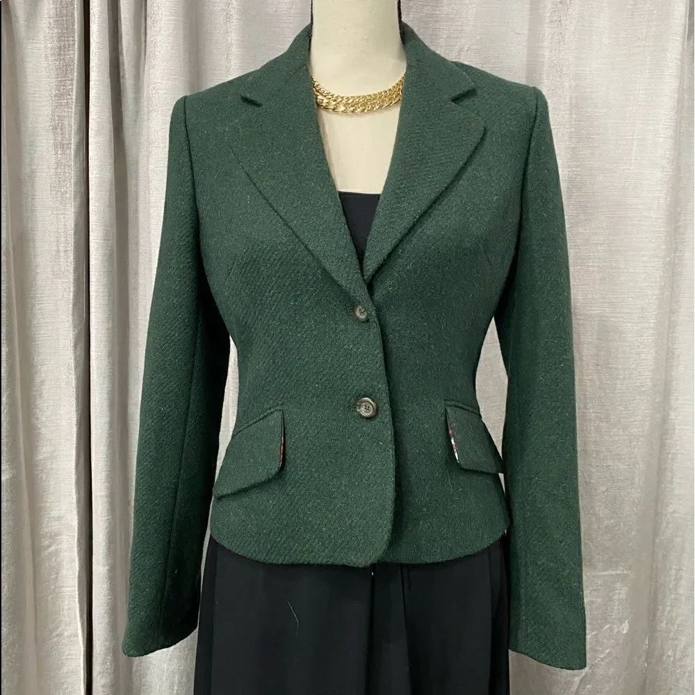 🌟 DOLCE & GABBANA Hunter Green Blazer